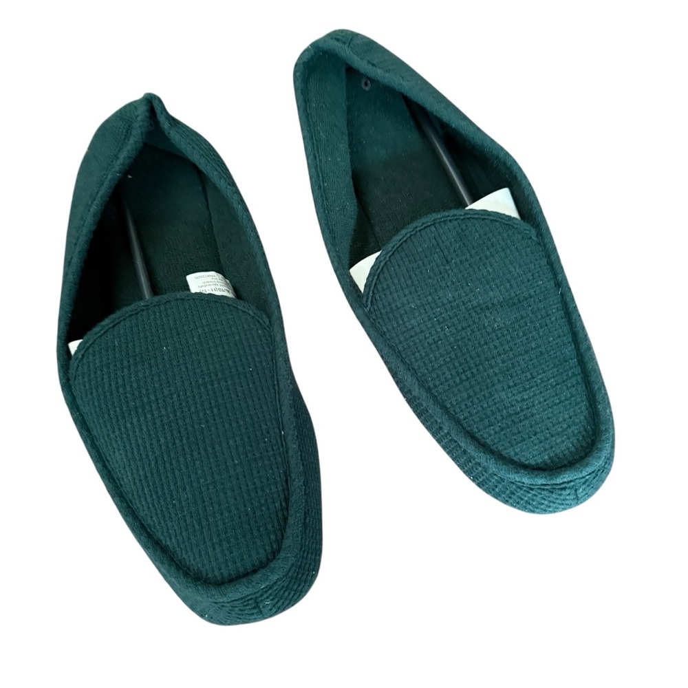 Snuggle By Totes Men Washable Slippers Size 11-12 XL Dark Green Skid Resistant